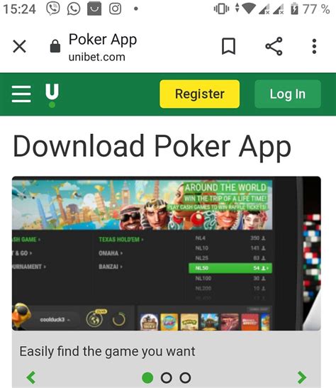 A Unibet Poker Cliente Android