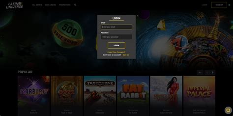 Casino Universe Login