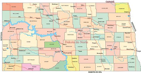 Dakota Do Norte Casinos Locais Mapa