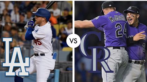 Estadisticas de jugadores de partidos de Colorado Rockies vs Los Angeles Dodgers