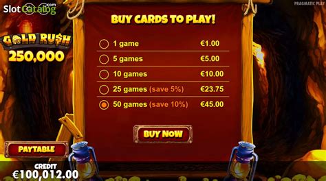 Gold Rush Scratchcard Bwin