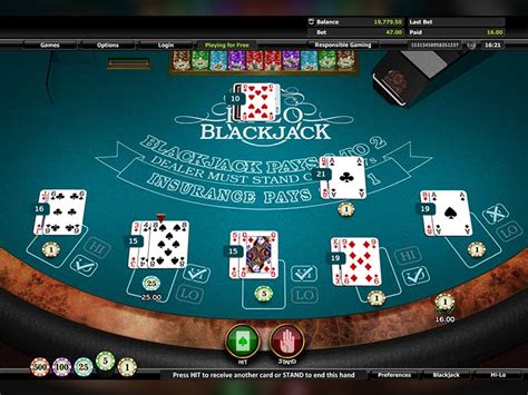 Juego De Blackjack Gratis En Linea