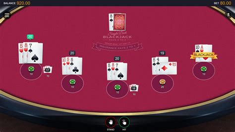 Multihand Vegas Single Deck Blackjack Bet365