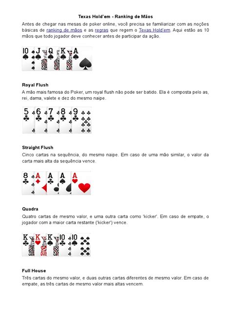 Regras Do Texas Holdem O Desempate