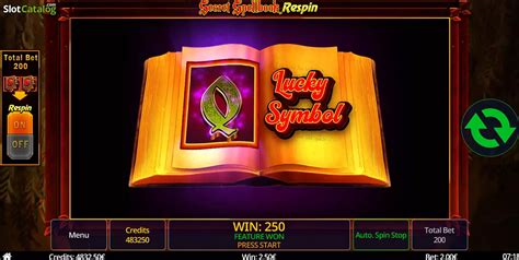 Secret Spellbook Respin Slot - Play Online